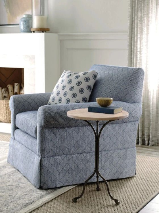 American Drew® Grand Bay Mariners Beige Accent Table with Black Base-1