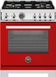 Bertazzoni Professional Series 30" Rosso Glossy Pro Style Dual Fuel Range-0