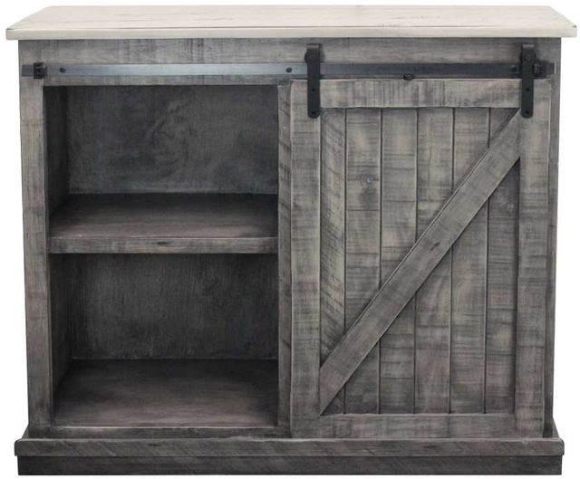 American Heartland Manufacturing Rustic Two Tone 47" Tall Quaint TV Stand-1