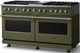 Viking® 5 Series 60" Martini Pro Style Dual Fuel (LP) Range with Brushed Brass Trim-2
