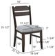 Crown Mark Higgins Dark Oak/Gray Dining Side Chair-2