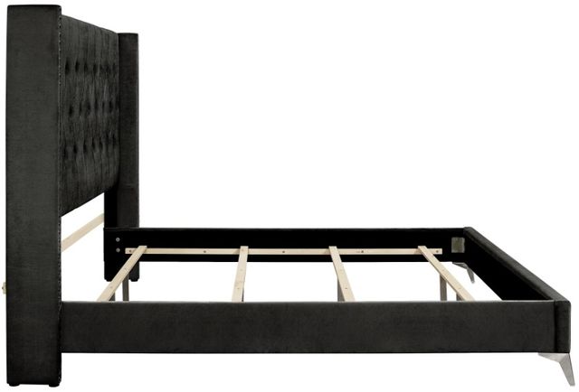 New Classic® Home Furnishings Huxley Black California King Upholstered Panel Bed-2