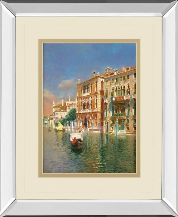 Classy Art The Grand Canal Venice by Rubens Santora Mirror Framed Wall Art-0