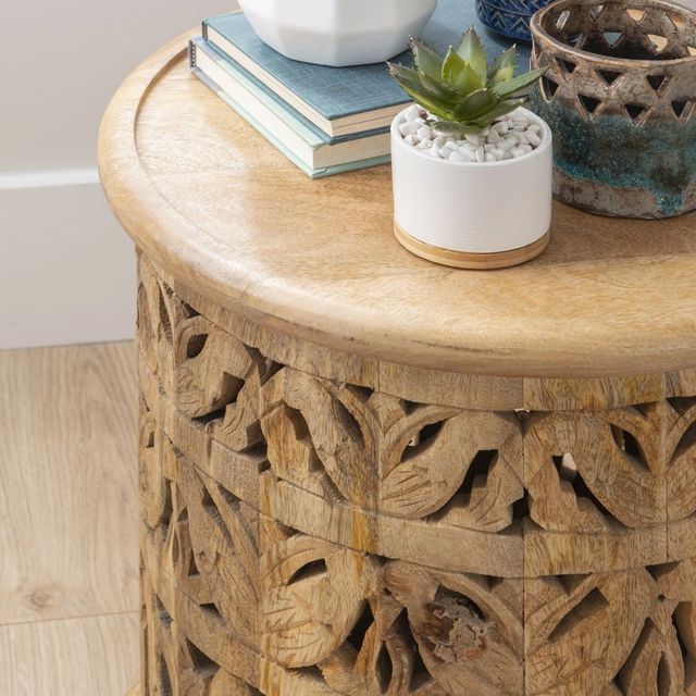 Powell® Isla Natural Side Table-2