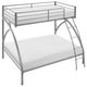 Mazin Furniture Bailey Gray Twin Over Full Bunk Bed -2