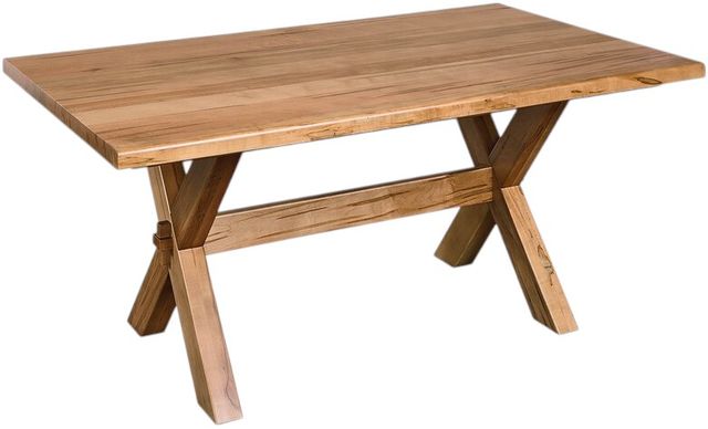 Bassett® Furniture Customizable Crossbuck 72" Dining Table with Extendable Leaves-1