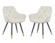 A & B Home Luppino 2-Piece White Dining Chair Set -0