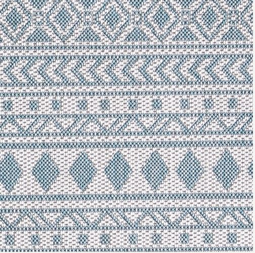 KAS Rugs Provo Aqua/Ivory Natural 5'x8' Area Rug-4