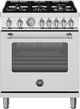 Bertazzoni Master Series 30" Fingerprint Resistant Stainless Steel Pro Style Dual Fuel Range-0