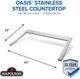 Napoleon OASIS® 42" x 24" Stainless Steel Countertop for 38" Grill Head-5