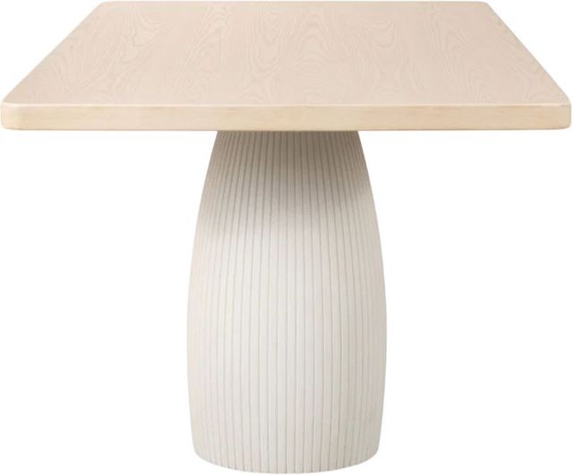 Modus Furniture Zinnia White Sand Dining Table with Ivory Base-3