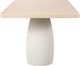 Modus Furniture Zinnia White Sand Dining Table with Ivory Base-3