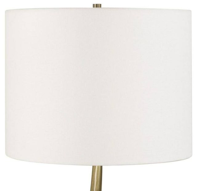 Uttermost® Spiraling Antique Brass Cordless Buffet Lamp with Black Marble Foot-4