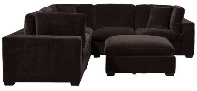 Coaster® Lakeview 6-Piece Dark Chocolate Upholstered Modular Sectional-1