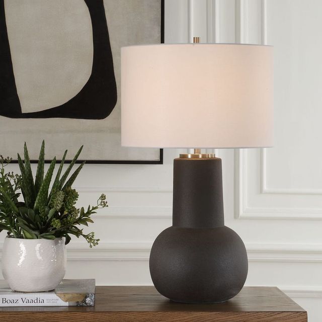 Uttermost® Robson Rustic Bronze Table Lamp-1