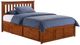 Night & Day Furniture™ Spices Bedroom Cherry Full Drawer Pedestal Bed-0