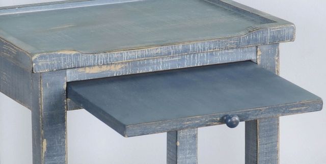 Sunny Designs™ Ocean Blue 2-Drawer Side Table with Shelf-2