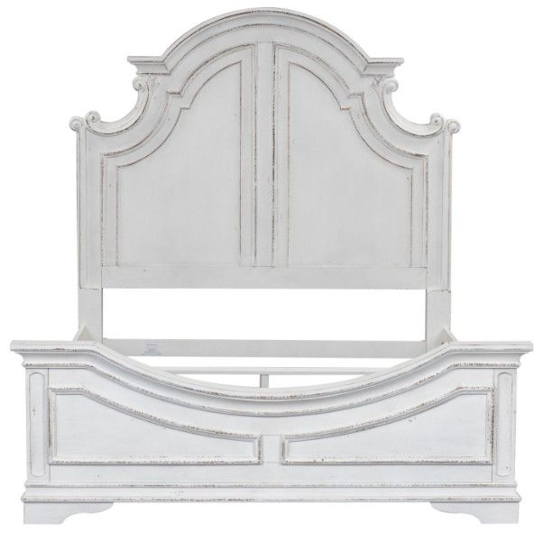 Liberty Furniture Magnolia Manor Antique White California King Panel Bed-2