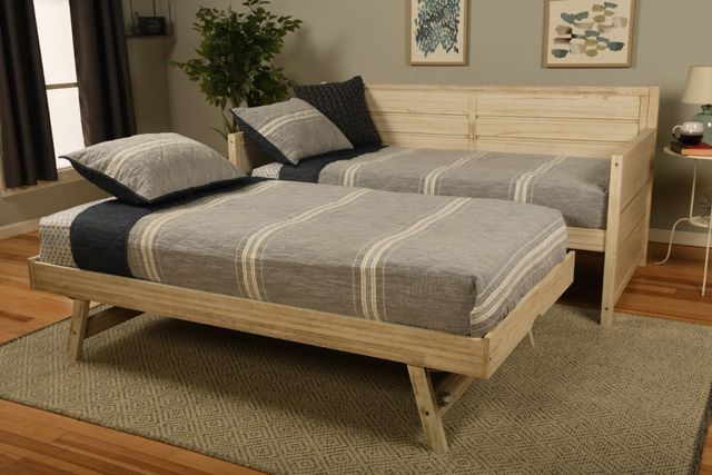 Kodiak Furniture Marisa 42" Taxi Seaport/Weathered White Twin Daybed with Mattress-3