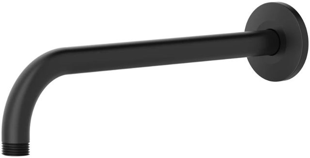 American Standard Rain Matte Black Wall Mount Right Angle Showerhead Arm-2
