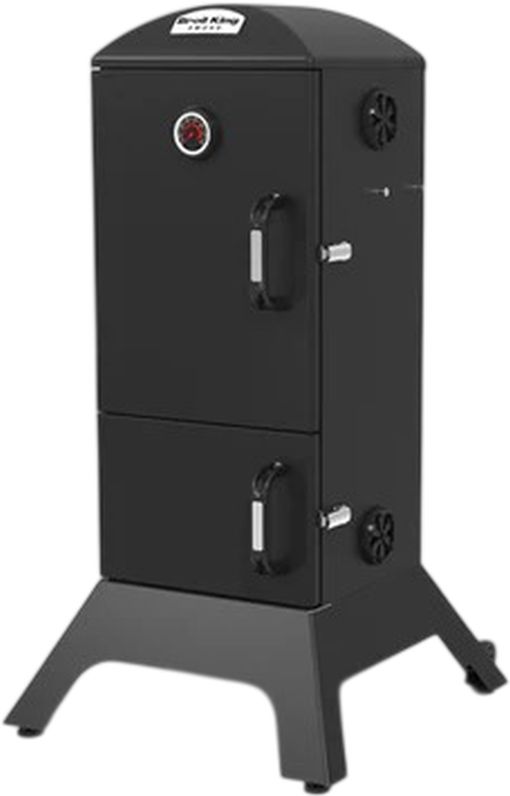 Broil King® 22” Black Freestanding Charcoal Cabinet Smoker-3