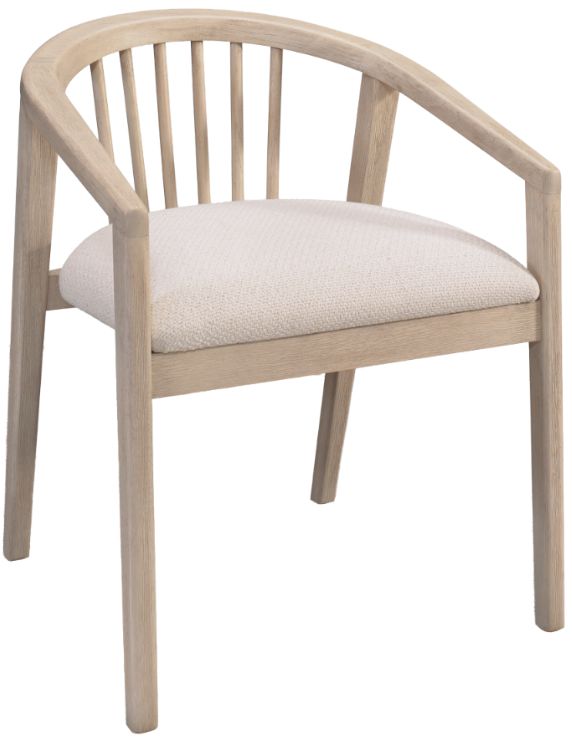 Riverside Furniture Carmella 2-Piece Pebble Oak Dining Spindle Back Arm Chair Set-0