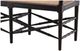 Furniture Classics Palm Matte Black/Tan Bench-4