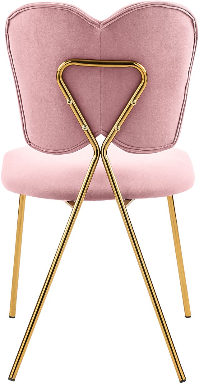 Meridian Furniture Angel Pink Velvet Dining Chair-3