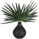 Uttermost® Axis Palm Green/Matte Black Accent and Vase-2