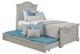 American Woodcrafters 7820 Stonebrook Antique Gray Twin Bed with Trundle-0
