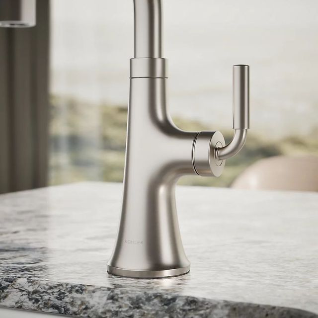 KOHLER® Tone® Vibrant Stainless Single-Handle Bar Sink Faucet-4