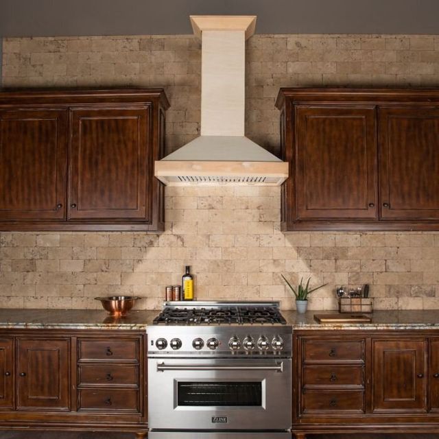 ZLINE Designer Series 36" Wooden Wall Mount Range Hood-1