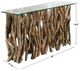 Uttermost® Glass Top Console Table with Natural Base-2