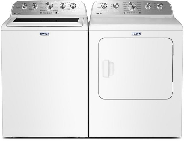 Maytag® White Top Load Washer & Gas Dryer Laundry Pair-0