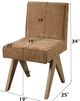 ACME Furniture Zoey 2-Piece Chocolate/Oak Side Chair Set-2