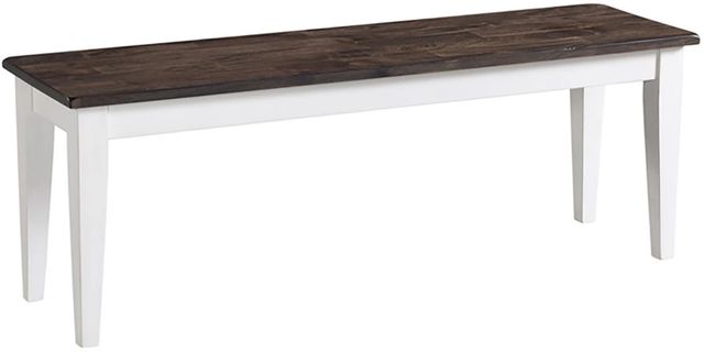 Intercon Kona Gray/White Dining Bench-0