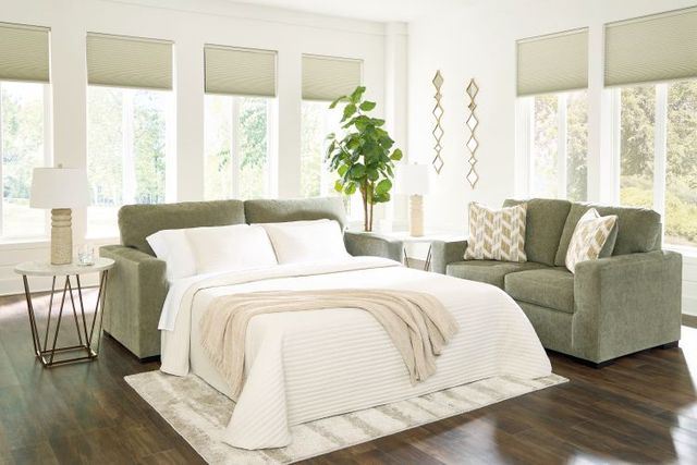 Signature Design by Ashley® MaKaylen Moss Queen Sleeper Sofa-3