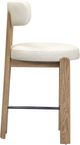 TOV Furniture Odessa Cream Leather Counter Stool-4