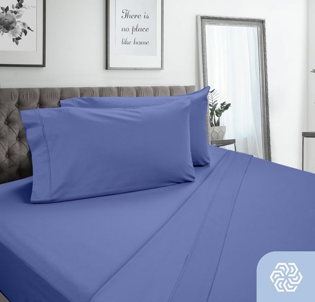 DreamFit® DreamCool™ Pima Cotton Blue Twin XL Sheet Set-4