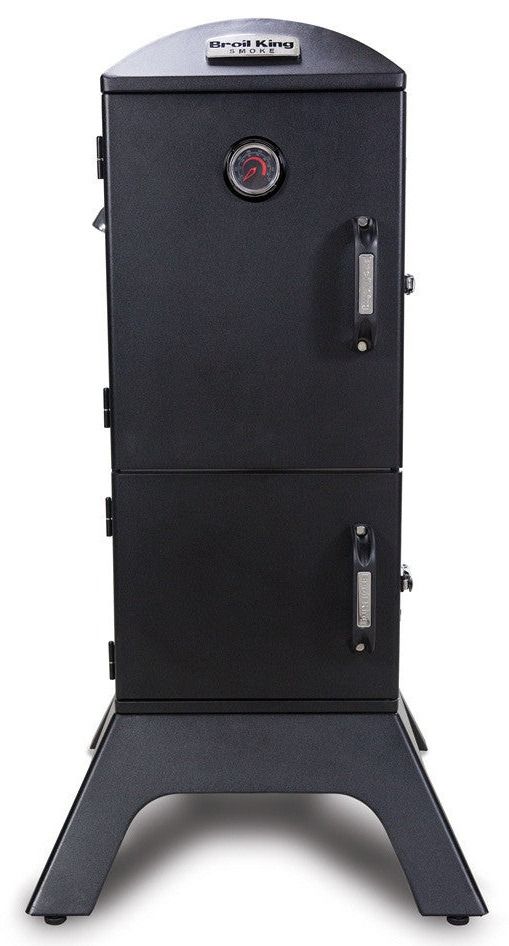 Broil King® 22" Black Vertical Charcoal Cabinet Smoker-0