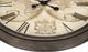 Monarch Specialties Inc. Antique Brown 20" Round Wall Clock with Roman Numerals on Map Background-1