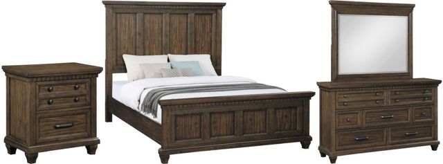Coaster® Bennington 4-Piece Acacia Brown Bedroom Set-0