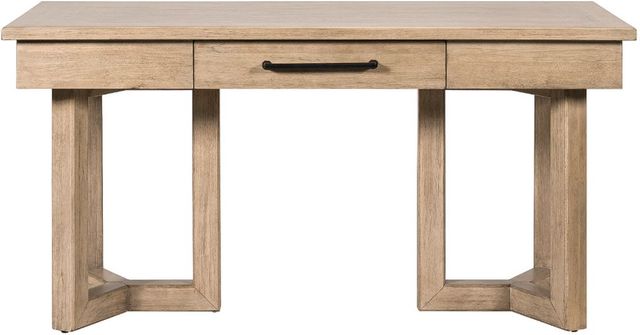 Liberty Furniture Proximity Place 2-Piece Barley Buff Desk and Credenza Set-2