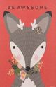 Stylecraft Awesome Deer Black/Gray/Red Wall Art-1