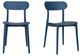 Moe's Home Collection Kent 2-Piece Navy Polypropylene Outdoor Dining Chair Set-0