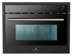 FORNO® Oliena 1.6 Cu. Ft. Black Electric Speed Wall Oven