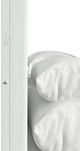 Elements International Tobias White Queen Panel Bed with LED-4