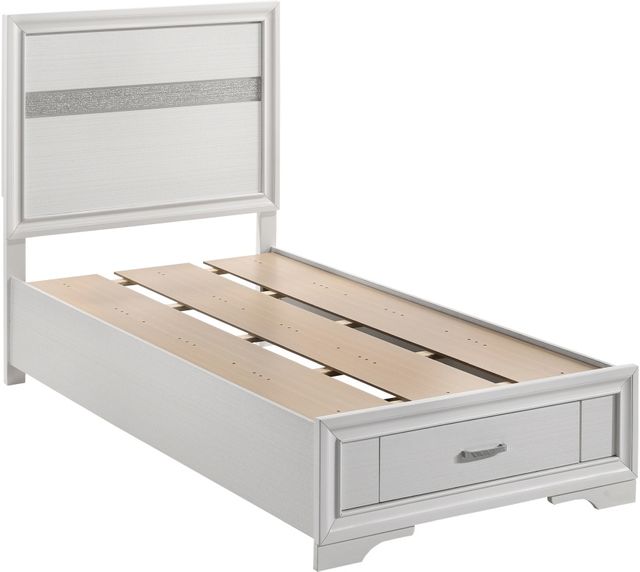 Coaster® Miranda 4-Piece White Twin Storage Bedroom Set-1