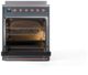 Ilve® Nostalgie II Series 30" Blue Grey Pro Style Induction Range-2