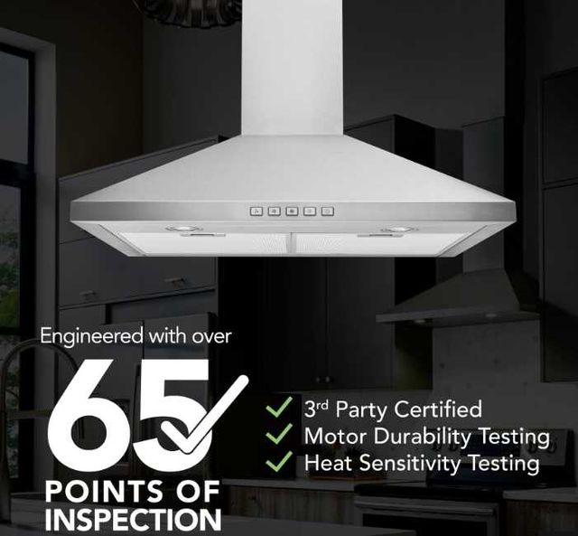 Broan® BWP1 Series 24" Stainless Steel Wall Mounted Range Hood-1
